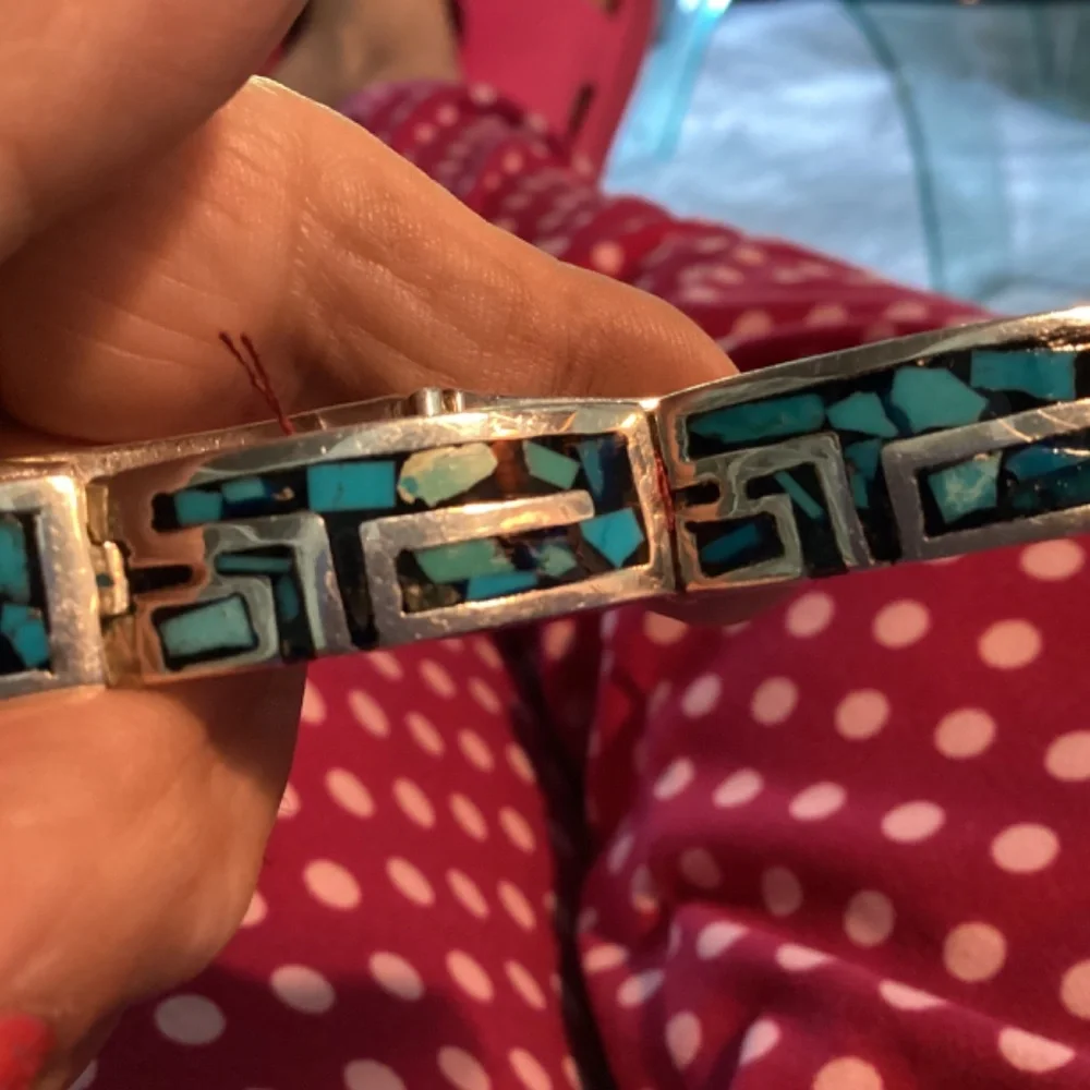 Turquoise BRACELET. Sterling stunning design. Must see - Picture 10 of 12